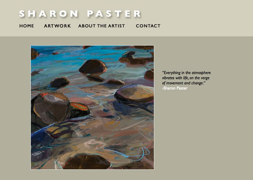 A portfolio of oil paintings and videos by a Marin-based artist.