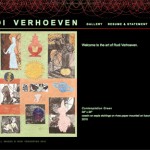 The web site of Marin-based artist Rudi Verhoeven needed to reflect the look and feel of his collages.